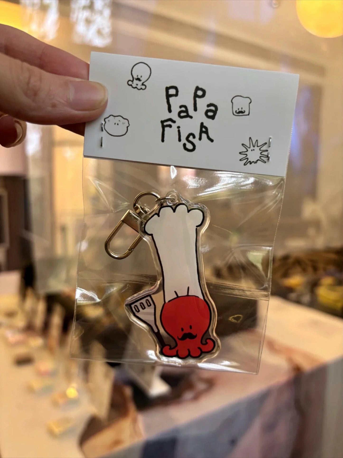 Papa Chef ®️Papafish Acrylic keychain