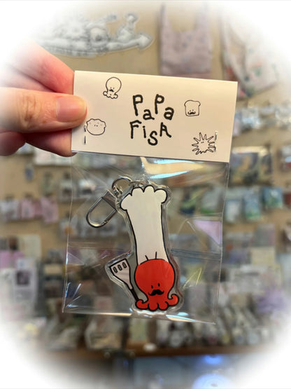 Papa Chef ®️Papafish Acrylic keychain