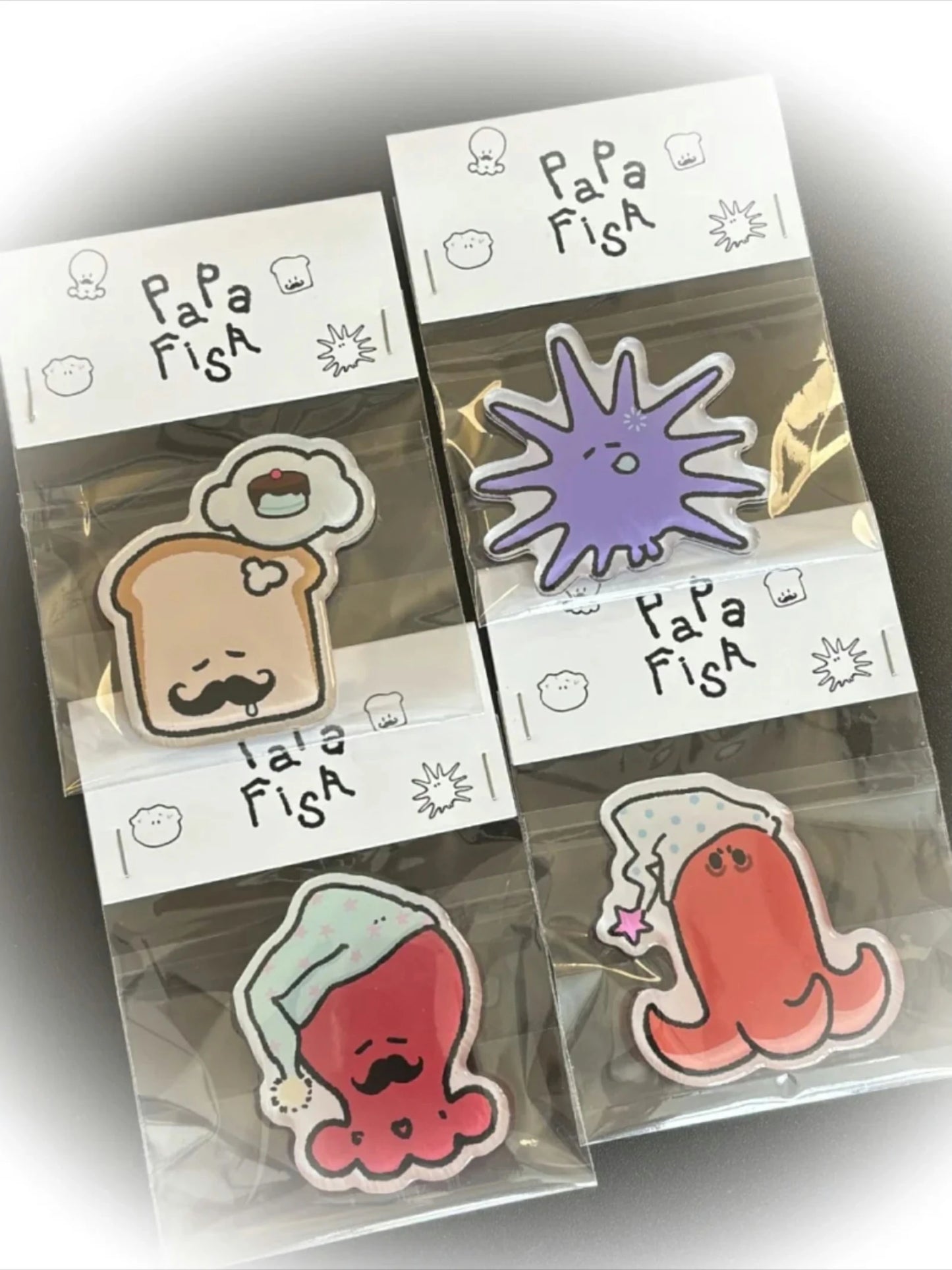 Sleepy Series ®️Papafish Acrylic Keychain